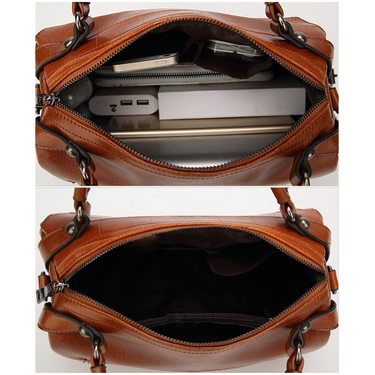 Damen elegante PU Leder Umhängetasche / Henkeltasche (2 Farboptionen)