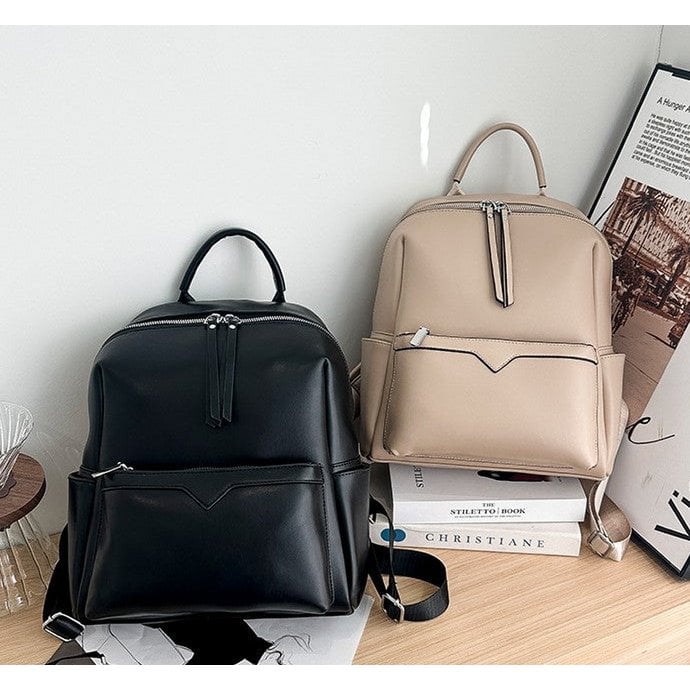 Less is More – Multifunktionaler Damenrucksack aus Lederimitat (2 Farboptionen)