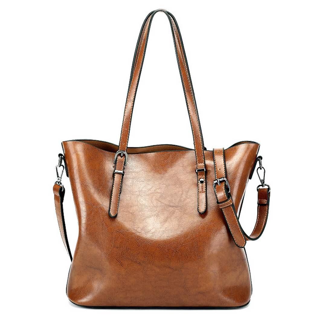 Damen Handtasche Leder Umhängetasche (2 Farboptionen)