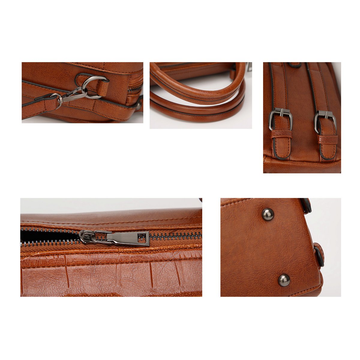 Damen elegante PU Leder Umhängetasche / Henkeltasche (2 Farboptionen)