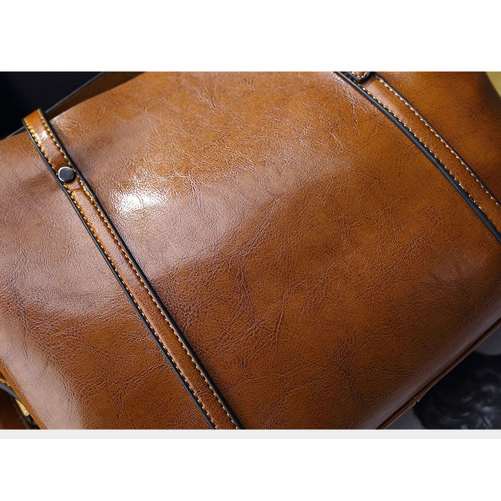Damen Leder Umhängetasche Henkeltasche (2 Farboptionen)