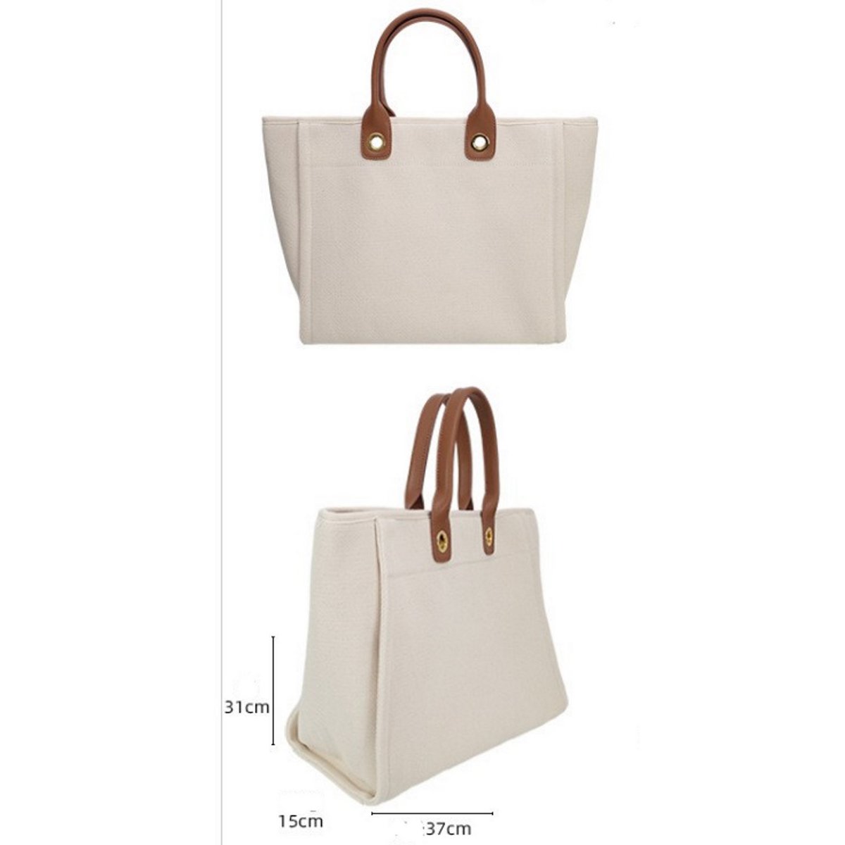 Große Schultertasche aus Canvas . Modell-Nr: AB20221028
