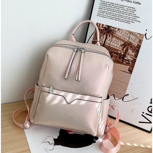 Less is More – Multifunktionaler Damenrucksack aus Lederimitat (2 Farboptionen)