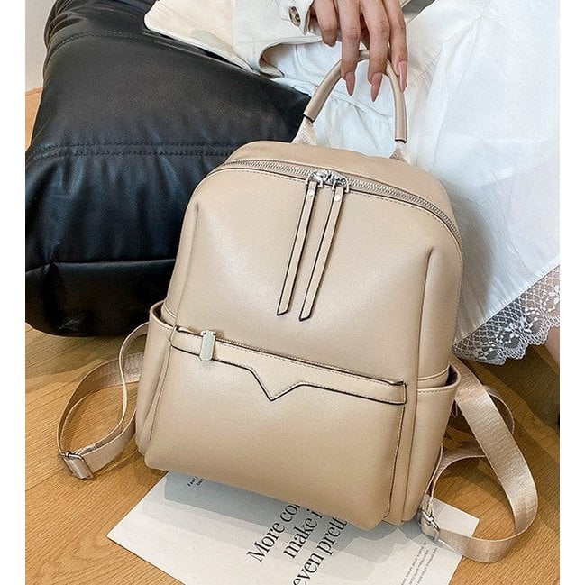 Less is More – Multifunktionaler Damenrucksack aus Lederimitat (2 Farboptionen)