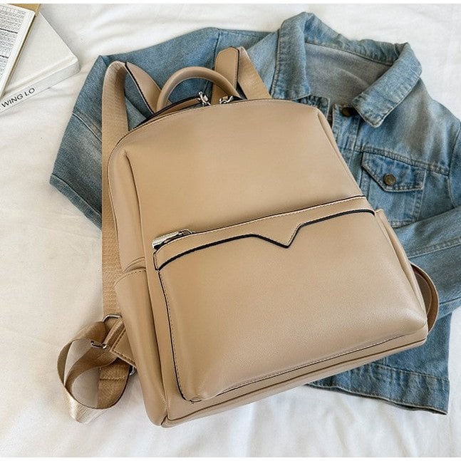 Less is More – Multifunktionaler Damenrucksack aus Lederimitat (2 Farboptionen)