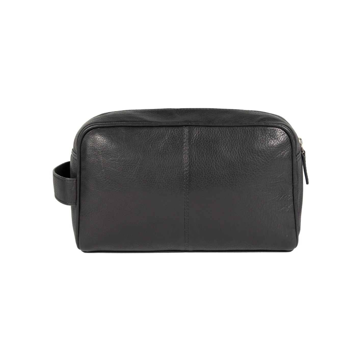 Kosmetiktasche / Kulturtasche – Echtleder Beauty Case in Schwarz