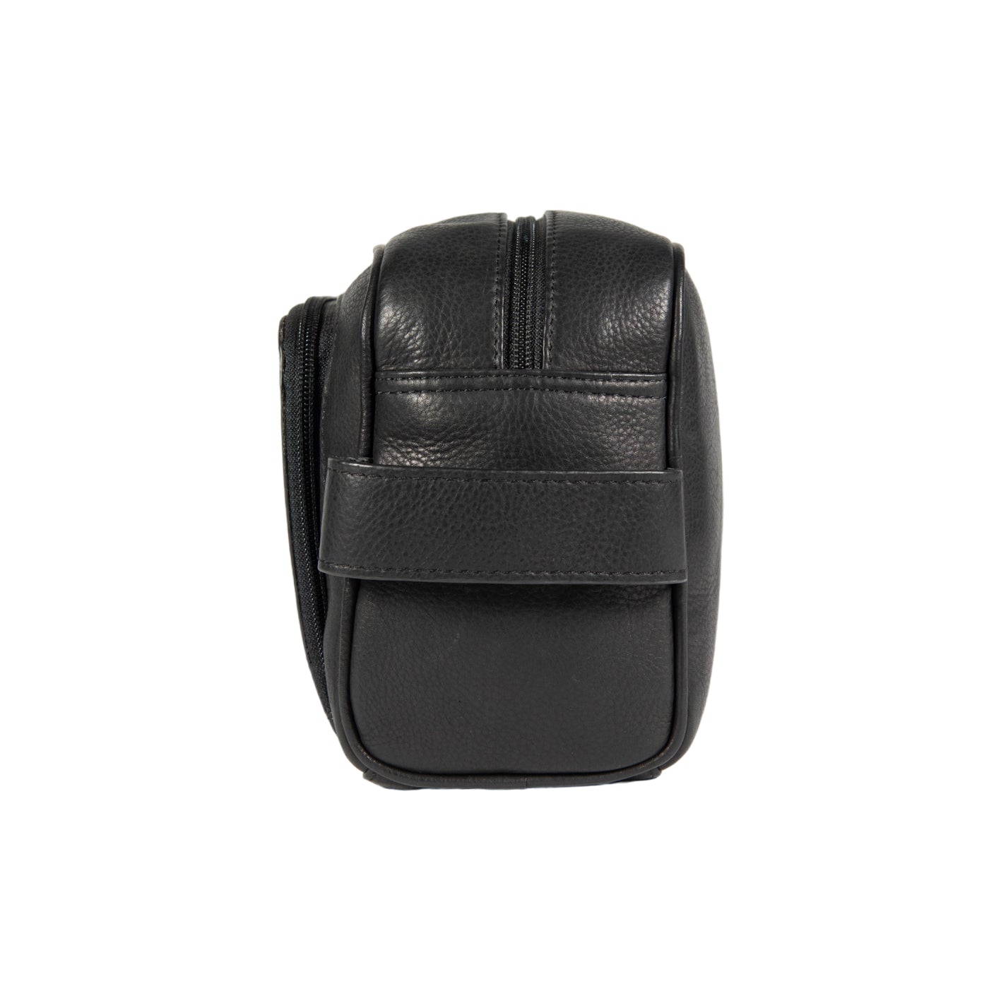 Kosmetiktasche / Kulturtasche – Echtleder Beauty Case in Schwarz