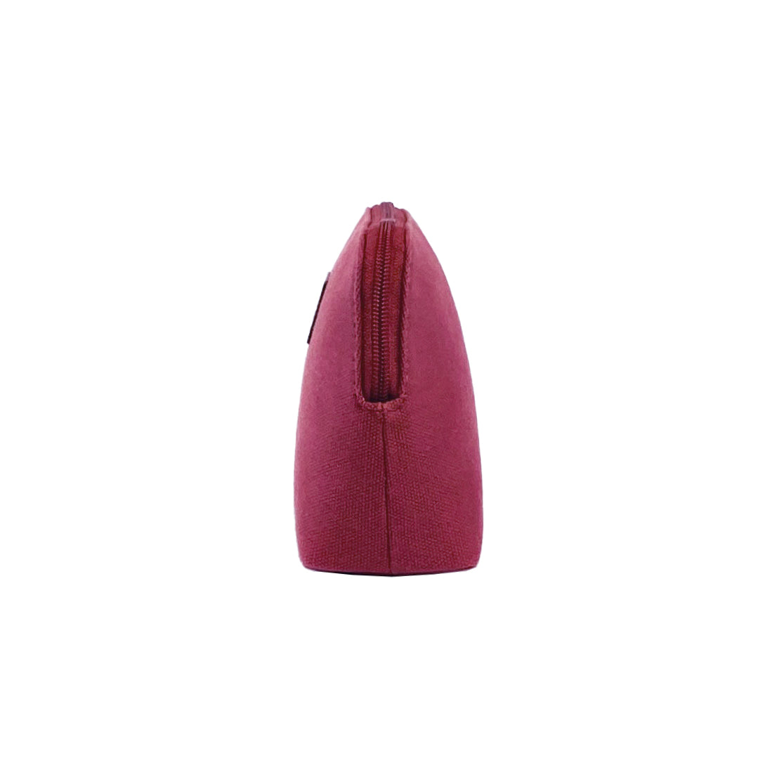 Damen Clutch – Canvas & Echtleder Tasche in Bordeaux/Dunkelbraun