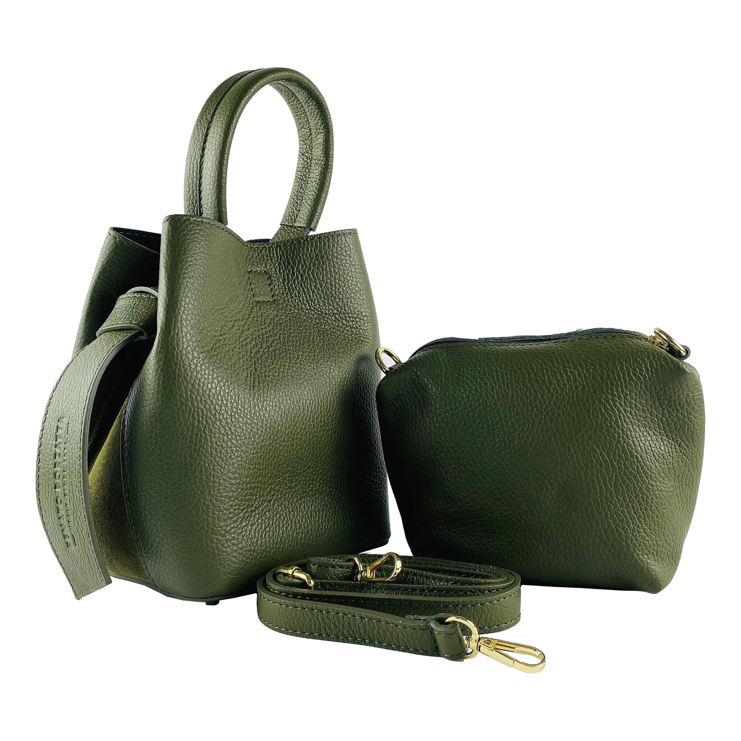 GAIA – Beuteltasche aus echtem italienischem Leder RENATO BORZATTA – Italy since 1978