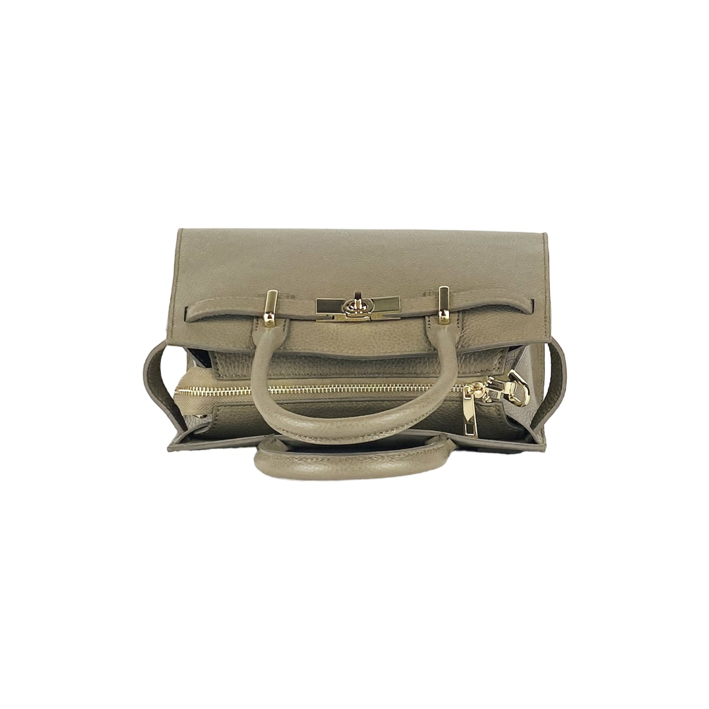 SYDNEY – Convertible shopping bag made of genuine leather, Made in Italy