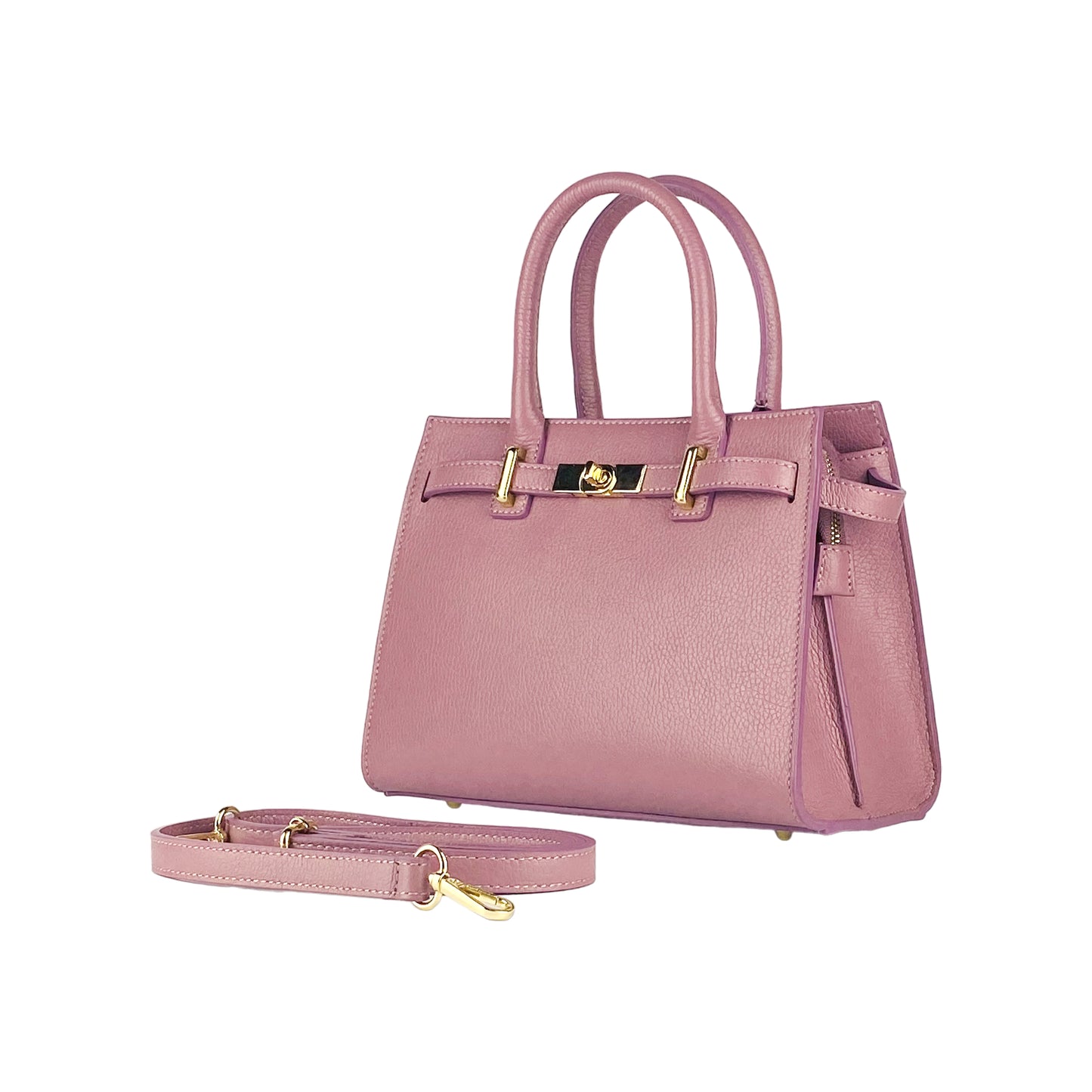 SYDNEY – Convertible shopping bag made of genuine leather, Made in Italy