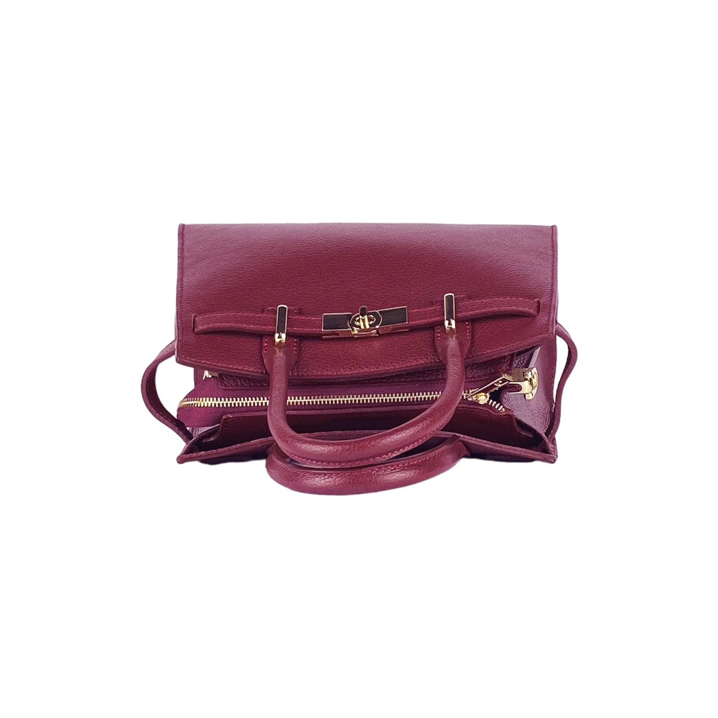 SYDNEY – Convertible shopping bag made of genuine leather, Made in Italy