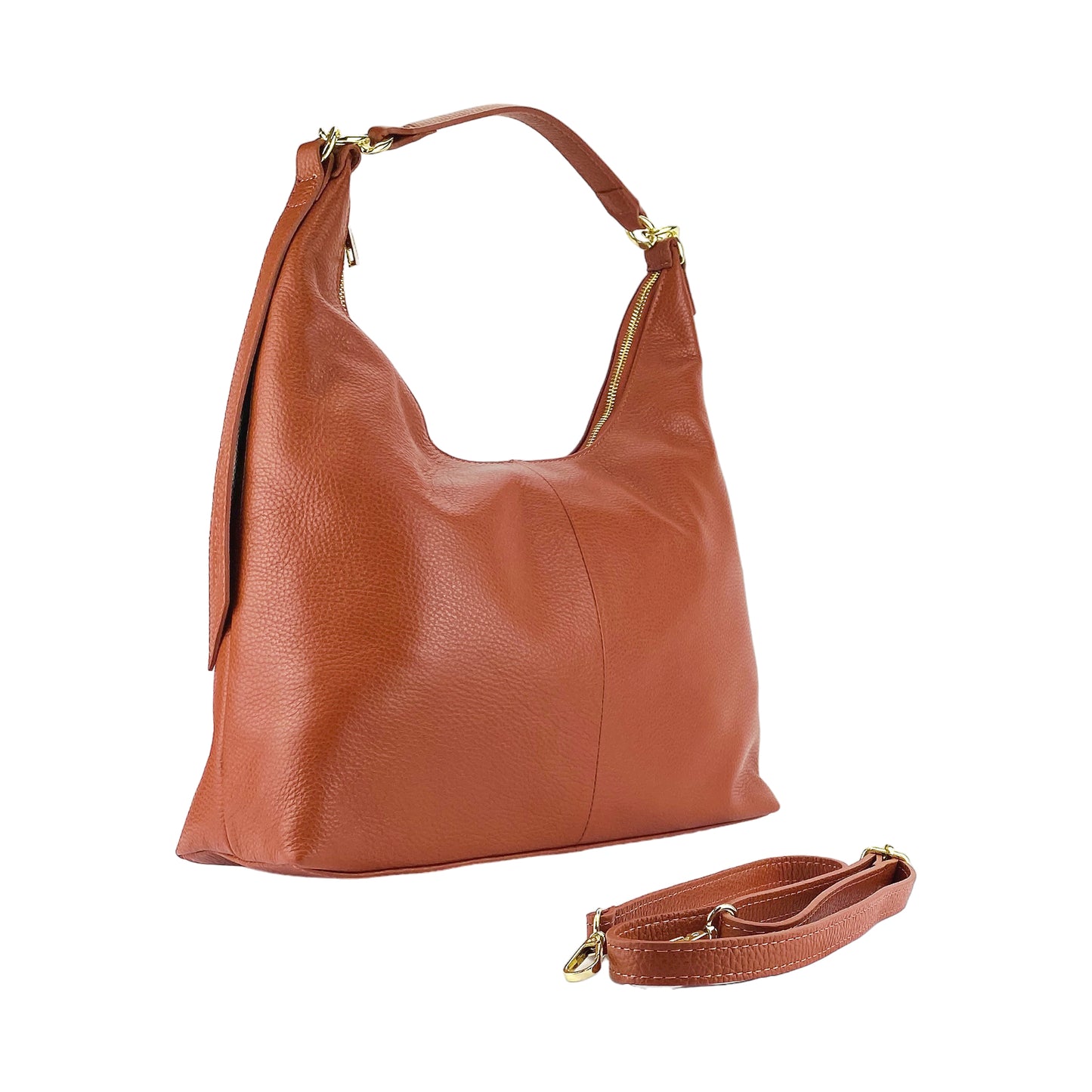 URORA – Weiche Damen-Umhängetasche aus echtem italienischem Leder RENATO BORZATTA – Italy since 1978