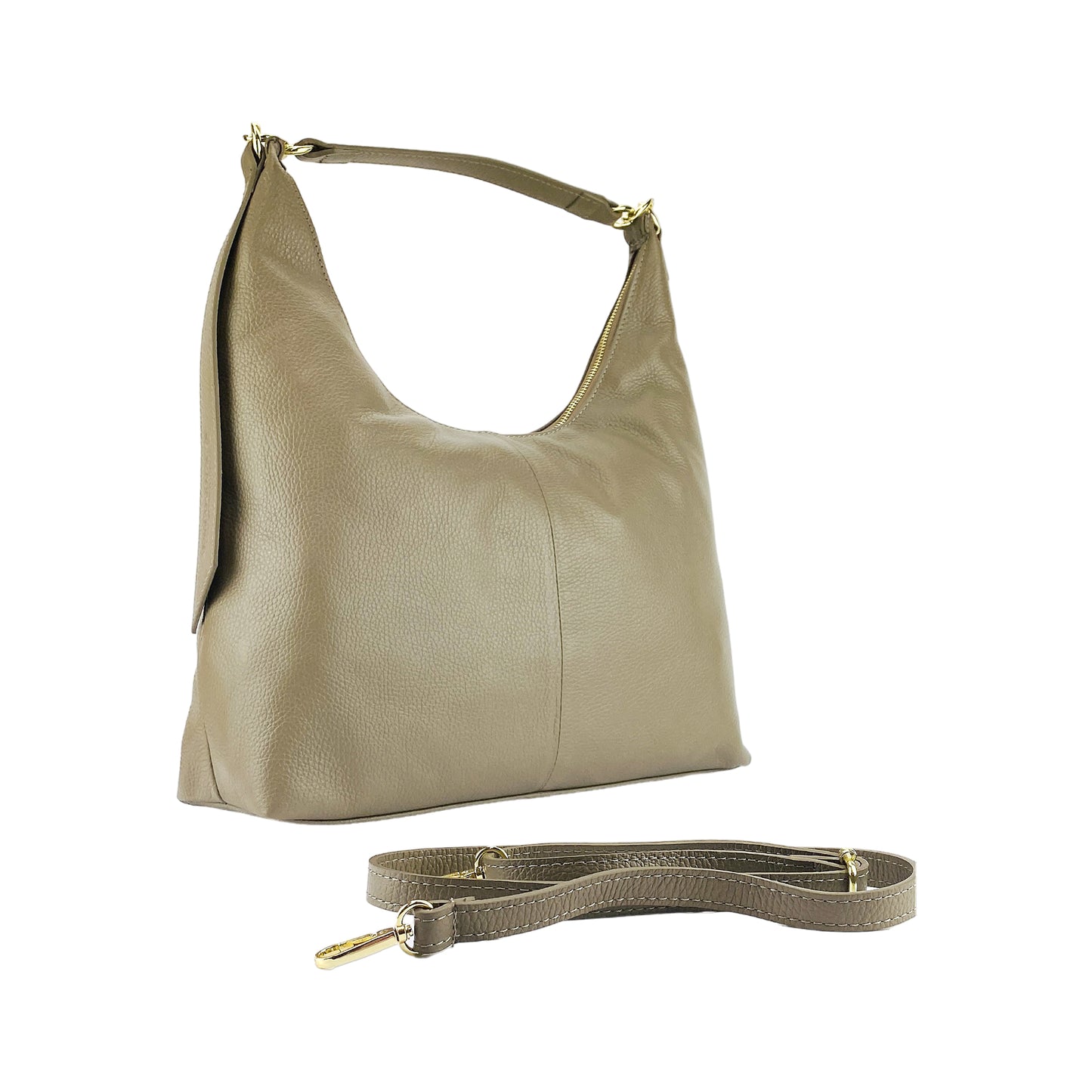 URORA – Weiche Damen-Umhängetasche aus echtem italienischem Leder RENATO BORZATTA – Italy since 1978