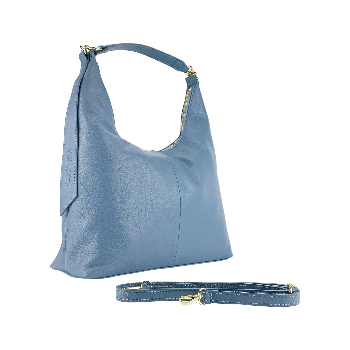 URORA – Weiche Damen-Umhängetasche aus echtem italienischem Leder RENATO BORZATTA – Italy since 1978