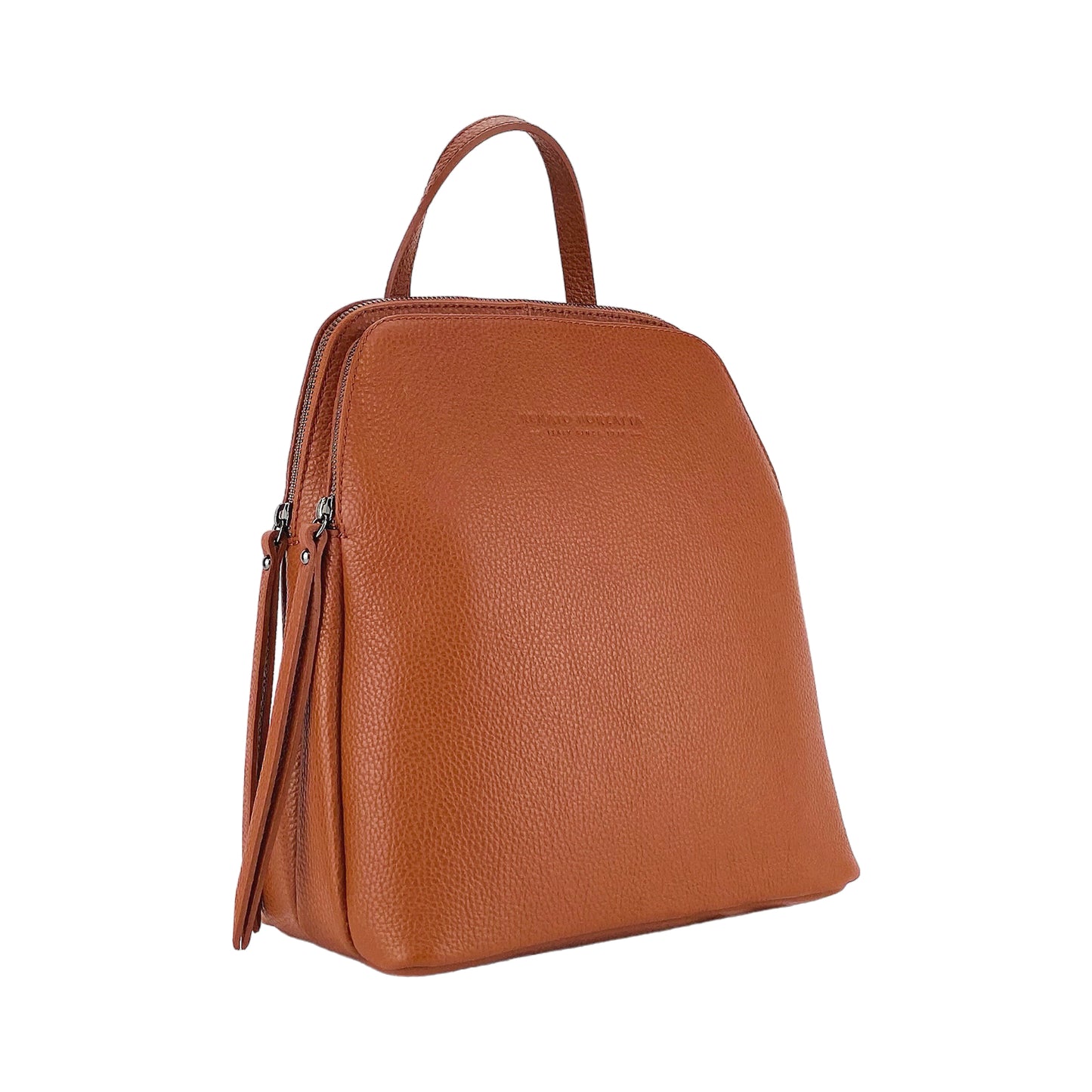 VIOLA – Damenrucksack aus echtem italienischem Leder mit zwei Fächern RENATO BORZATTA – Italy since 1978