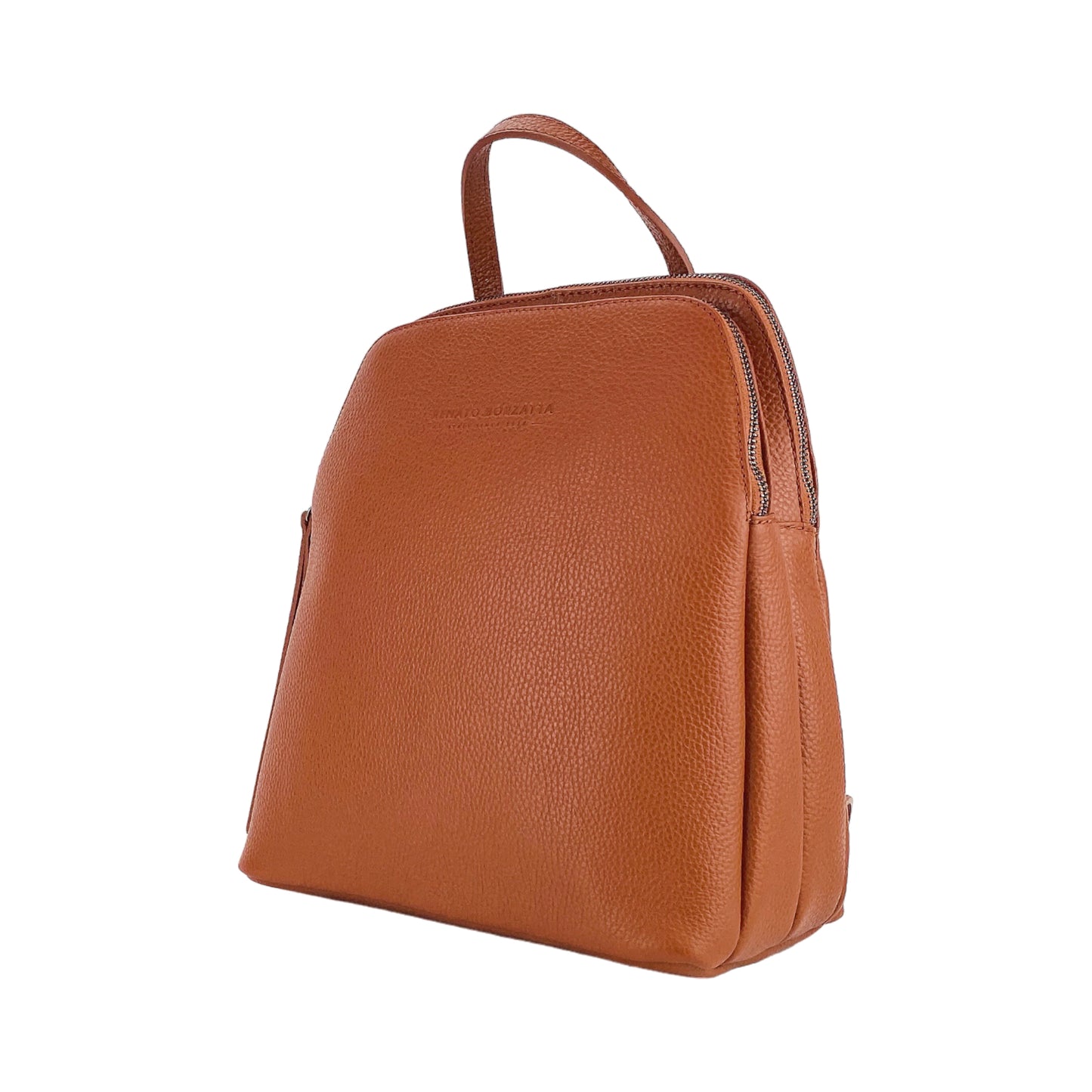 VIOLA – Damenrucksack aus echtem italienischem Leder mit zwei Fächern RENATO BORZATTA – Italy since 1978