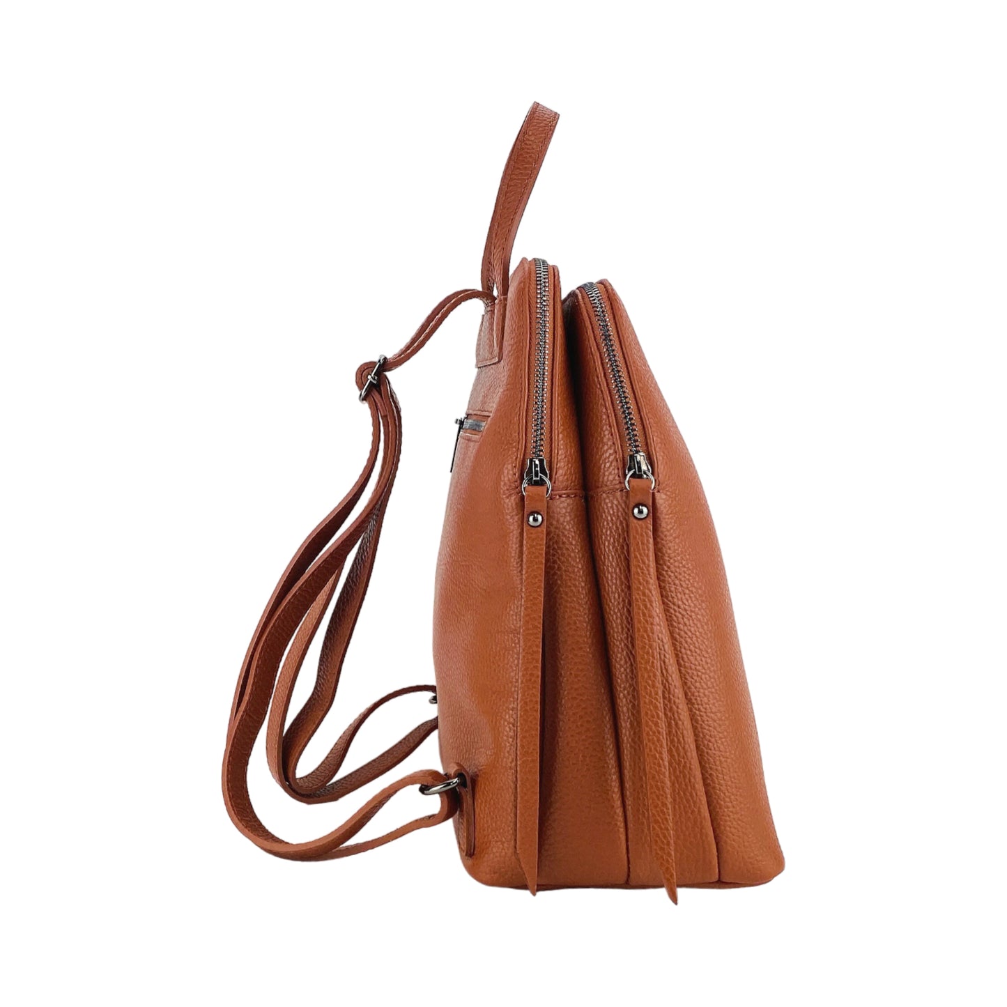 VIOLA – Damenrucksack aus echtem italienischem Leder mit zwei Fächern RENATO BORZATTA – Italy since 1978