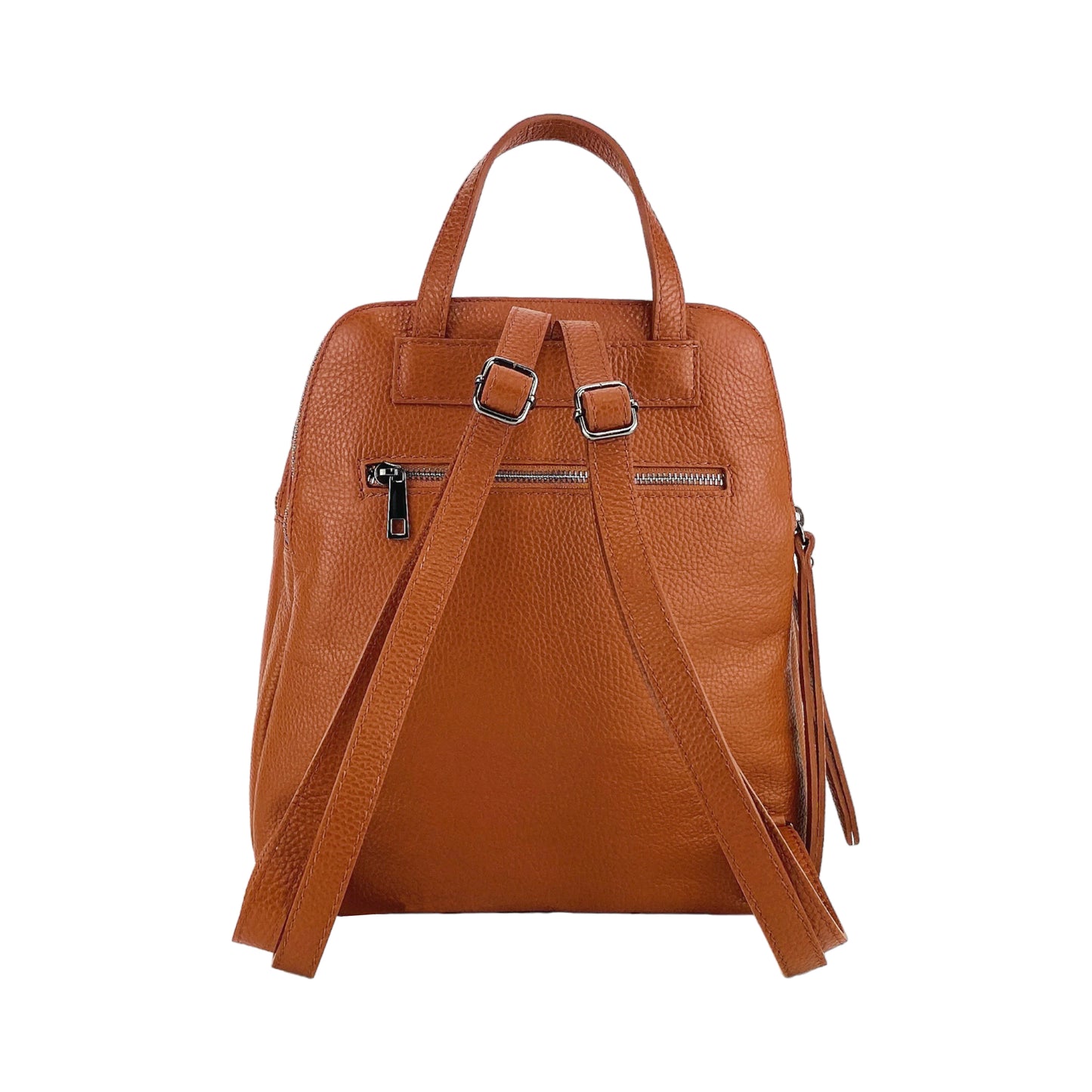 VIOLA – Damenrucksack aus echtem italienischem Leder mit zwei Fächern RENATO BORZATTA – Italy since 1978