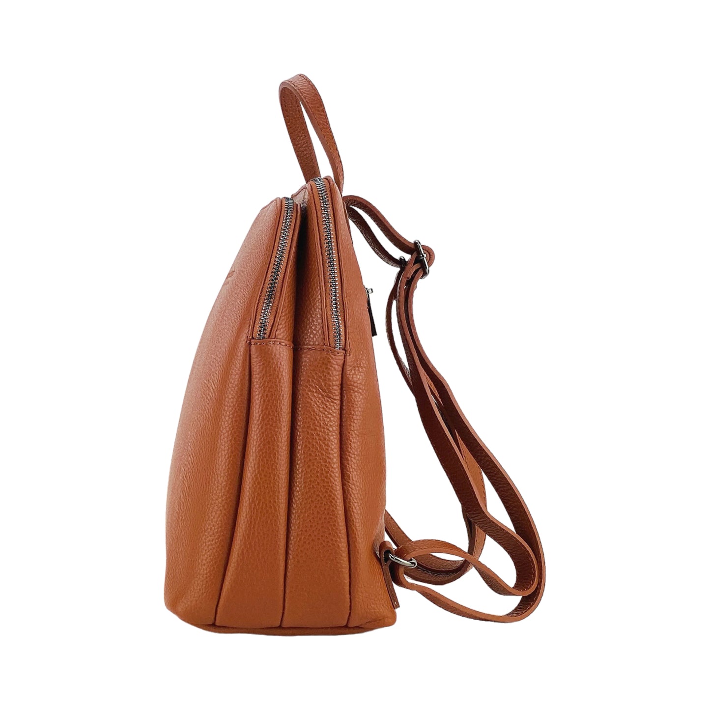 VIOLA – Damenrucksack aus echtem italienischem Leder mit zwei Fächern RENATO BORZATTA – Italy since 1978