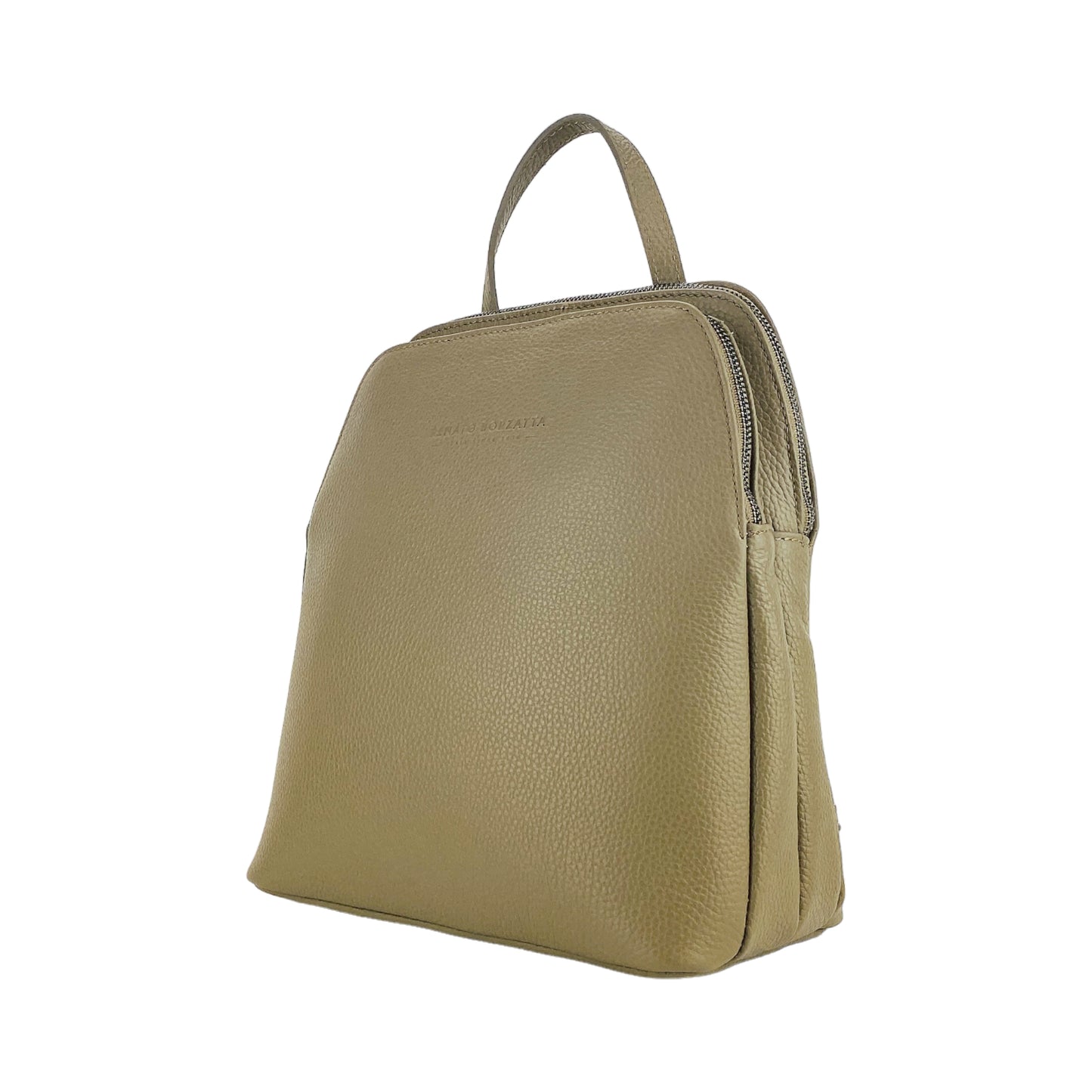 VIOLA – Damenrucksack aus echtem italienischem Leder mit zwei Fächern RENATO BORZATTA – Italy since 1978