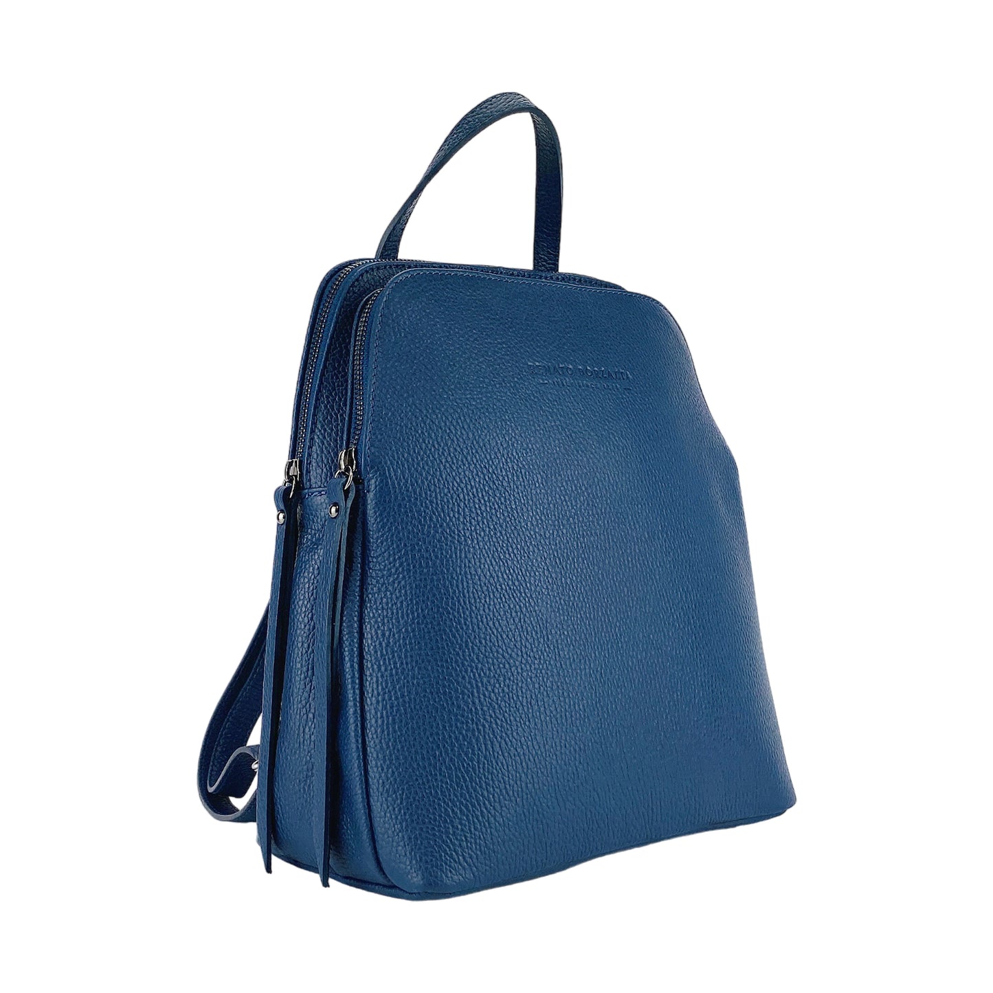 VIOLA – Damenrucksack aus echtem italienischem Leder mit zwei Fächern RENATO BORZATTA – Italy since 1978