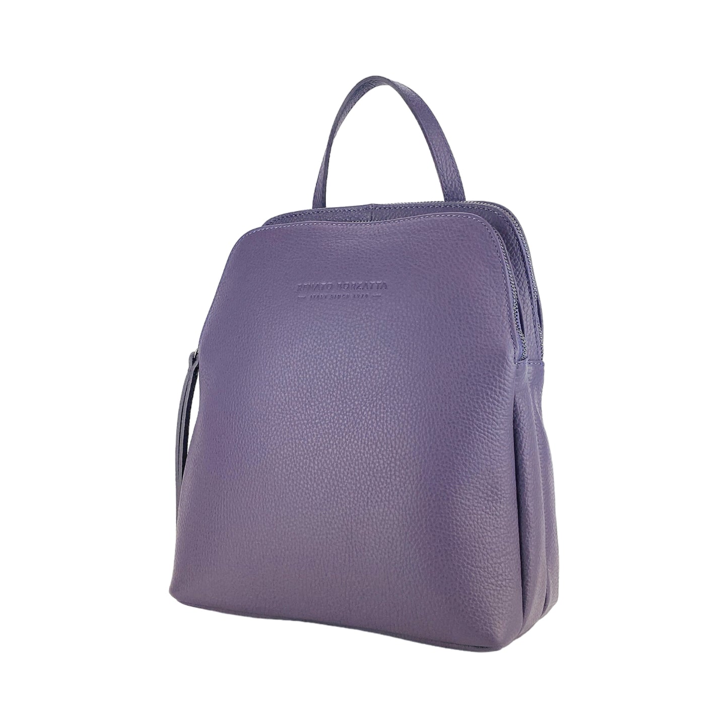 VIOLA – Damenrucksack aus echtem italienischem Leder mit zwei Fächern RENATO BORZATTA – Italy since 1978