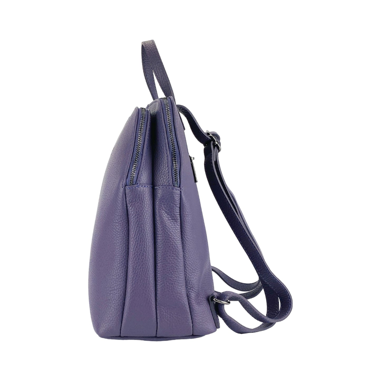 VIOLA – Damenrucksack aus echtem italienischem Leder mit zwei Fächern RENATO BORZATTA – Italy since 1978