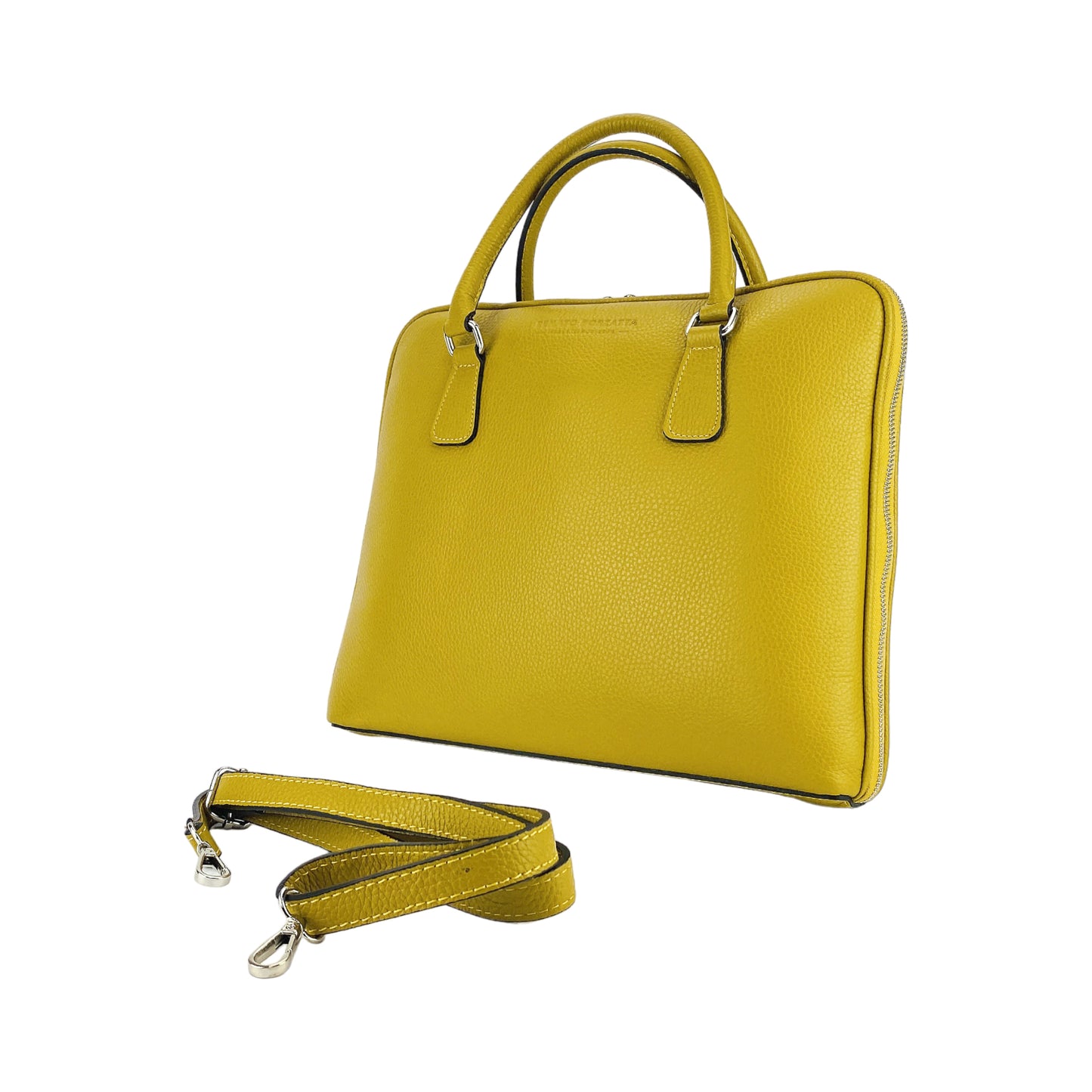 AMELIA – Unisex Business-Aktentasche aus echtem italienischem Leder RENATO BORZATTA – Italy since 1978