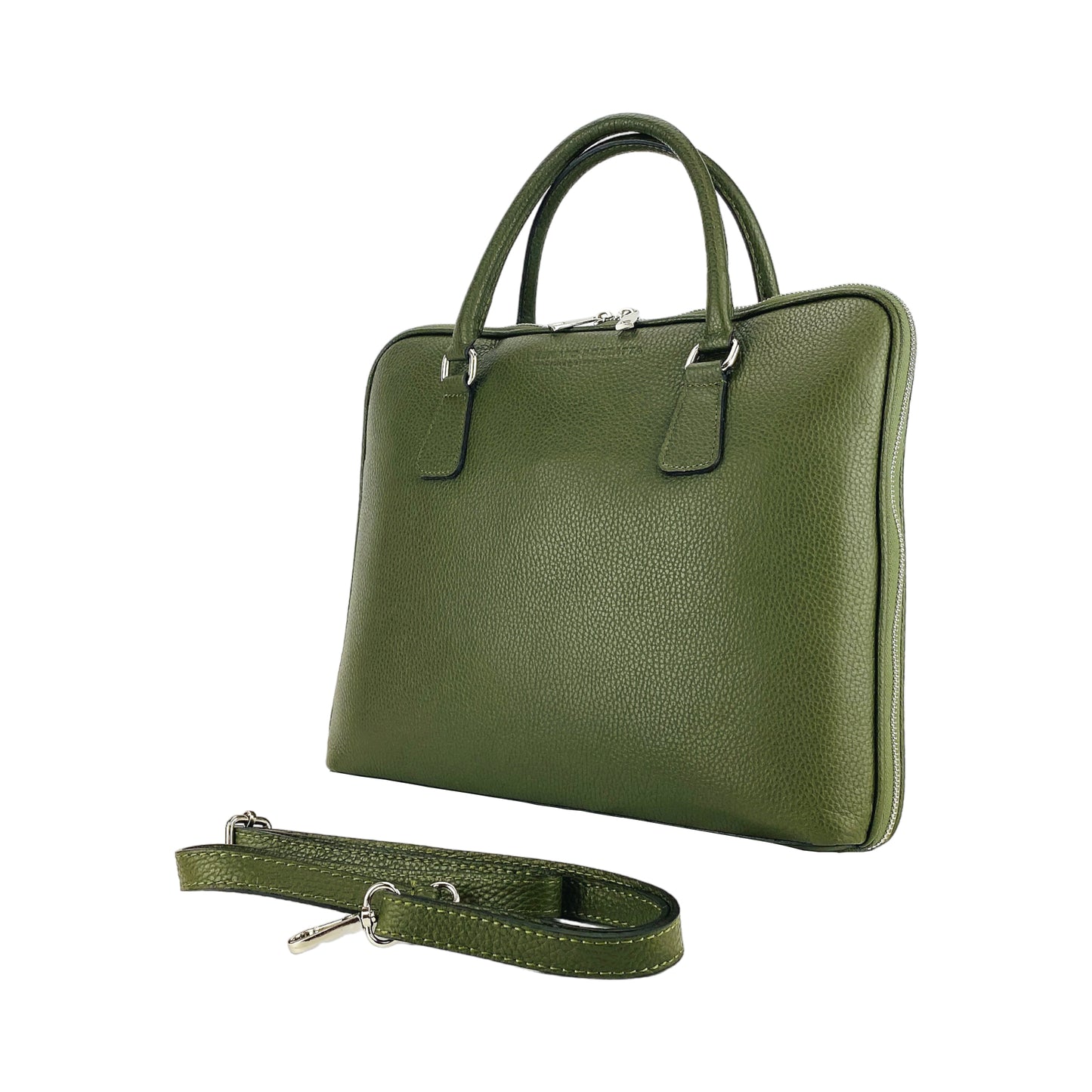 AMELIA – Unisex Business-Aktentasche aus echtem italienischem Leder RENATO BORZATTA – Italy since 1978