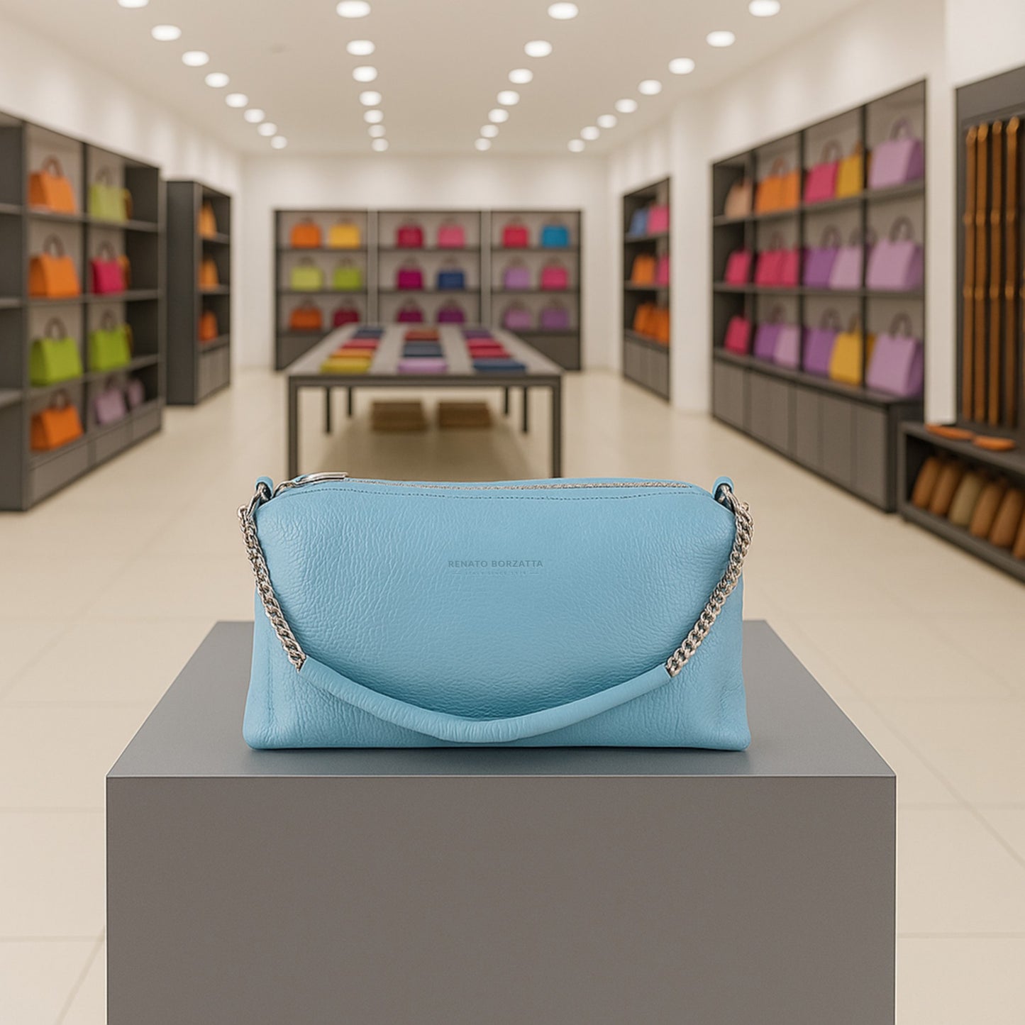 NADA Elegante Damenhandtasche aus echtem italienischem Leder