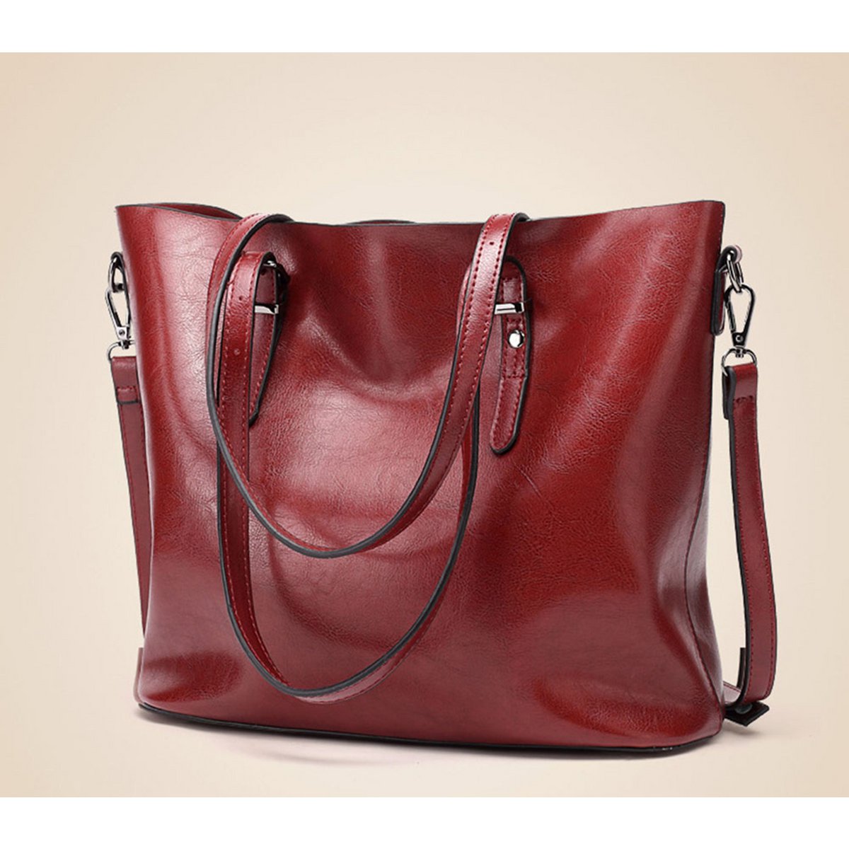 Damen Handtasche Leder Umhängetasche (2 Farboptionen)