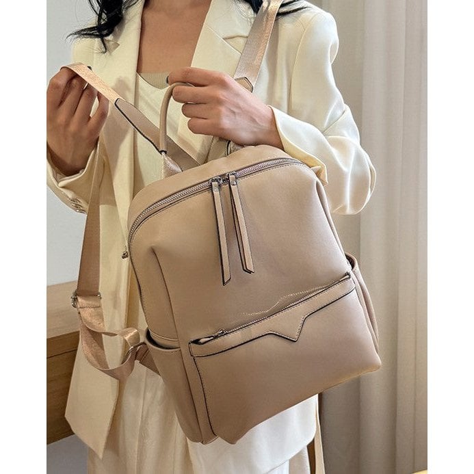 Less is More – Multifunktionaler Damenrucksack aus Lederimitat (2 Farboptionen)
