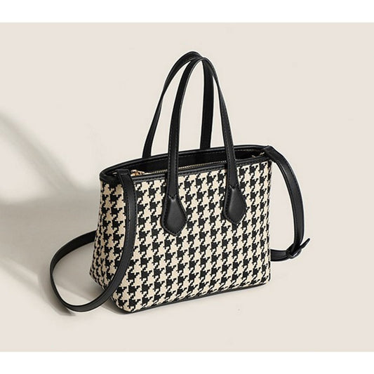 Die Little Lady – Karierte kleine Handtasche / Umhängetasche