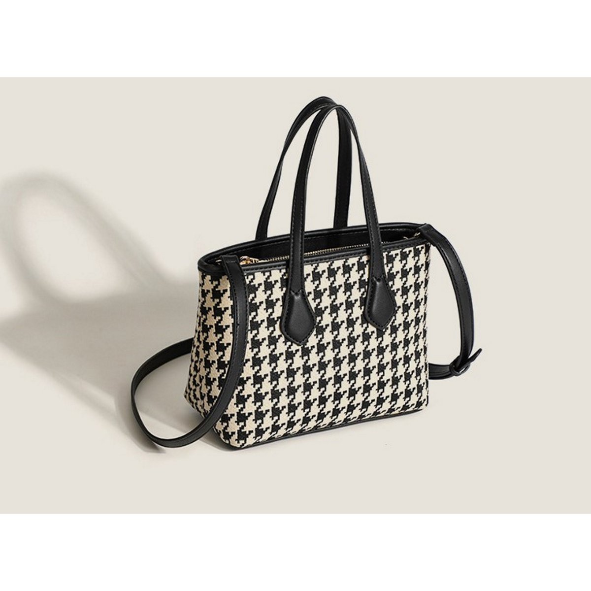 Die Little Lady – Karierte kleine Handtasche / Umhängetasche