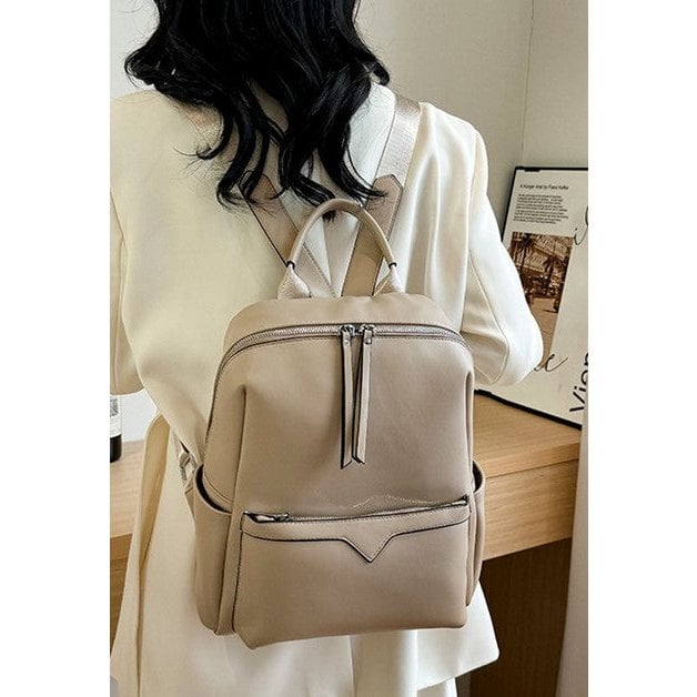 Less is More – Multifunktionaler Damenrucksack aus Lederimitat (2 Farboptionen)