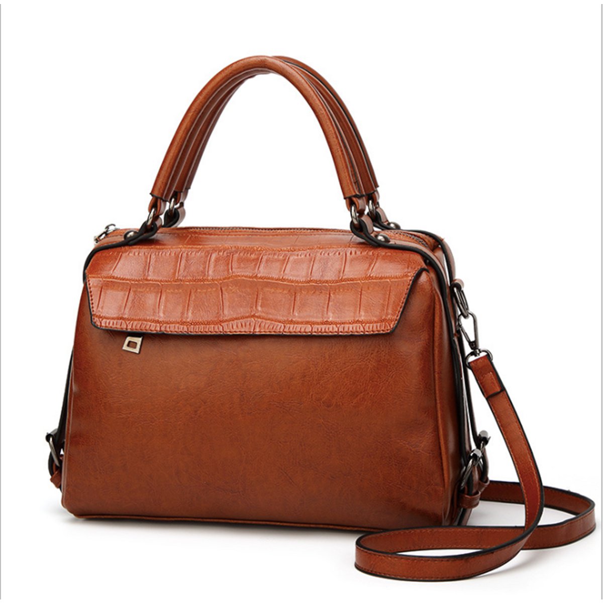 Damen elegante PU Leder Umhängetasche / Henkeltasche (2 Farboptionen)