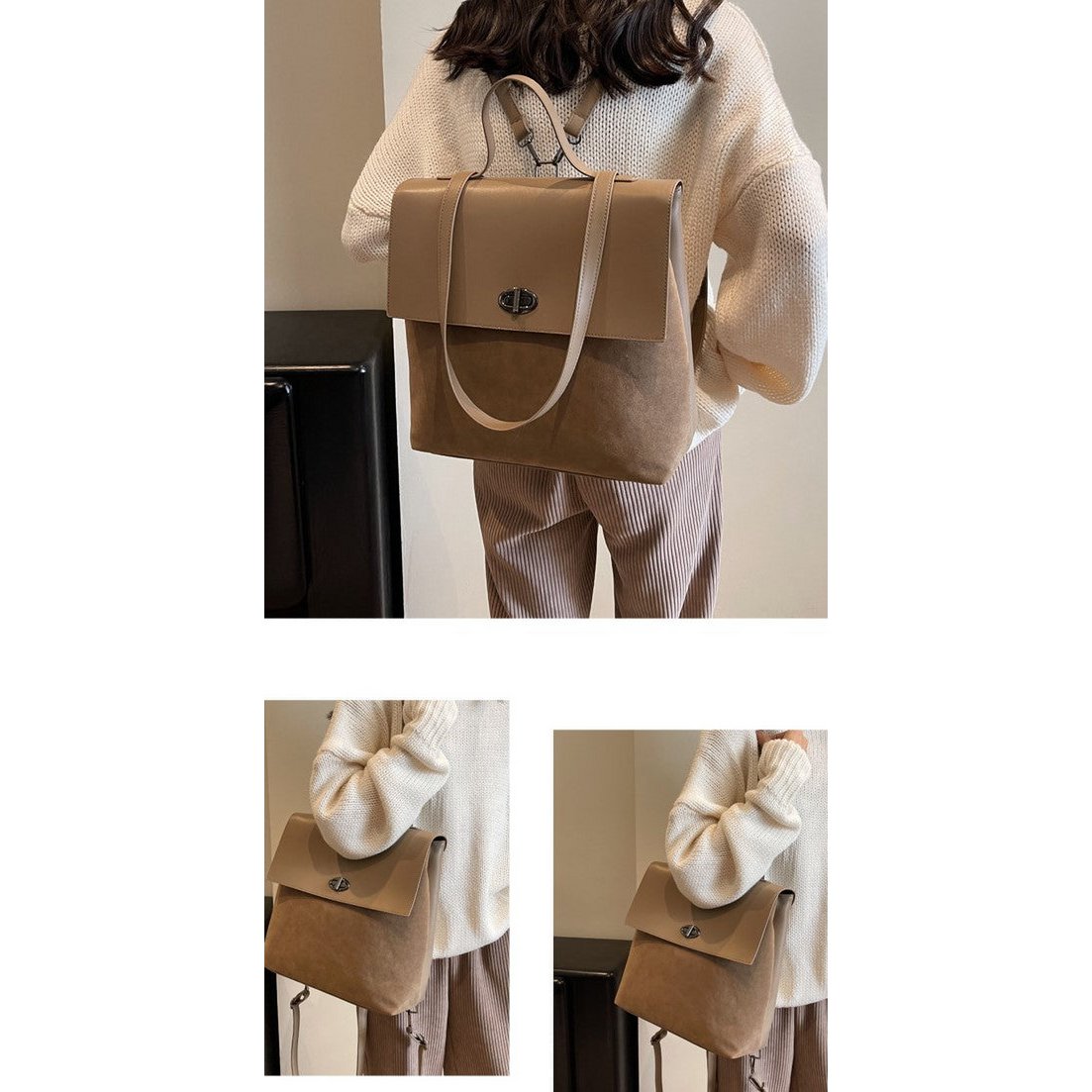 Damenrucksack "Feel your Style" (2 Farboptionen – Braun & Beige )