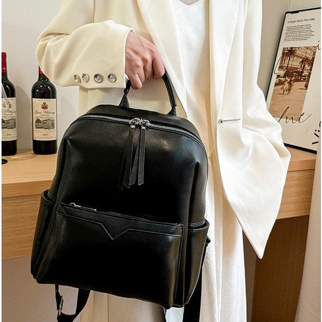 Less is More – Multifunktionaler Damenrucksack aus Lederimitat (2 Farboptionen)