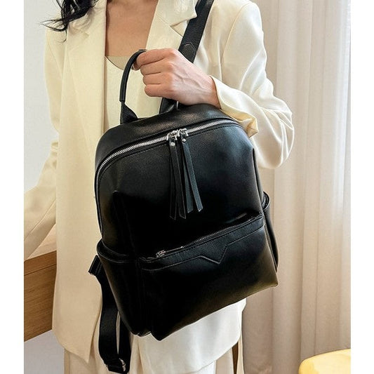 Less is More – Multifunktionaler Damenrucksack aus Lederimitat (2 Farboptionen)