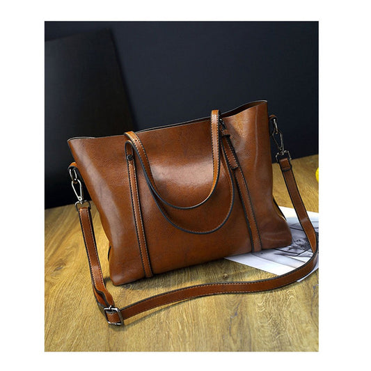 Damen Handtasche Leder Umhängetasche (2 Farboptionen)