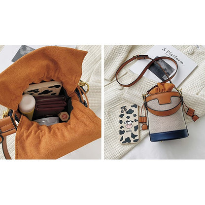 Kleine Crossbody-Handtasche in Eimerform (2 Farboptionen)