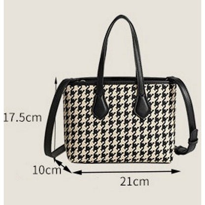 Die Little Lady – Karierte kleine Handtasche / Umhängetasche