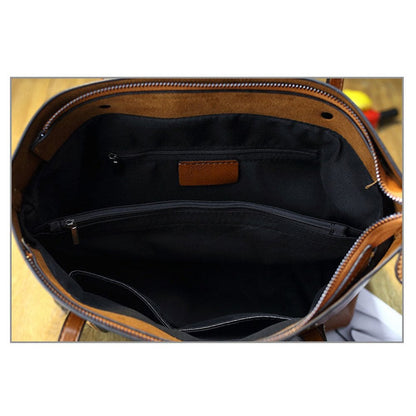 Damen Leder Umhängetasche Henkeltasche (2 Farboptionen)