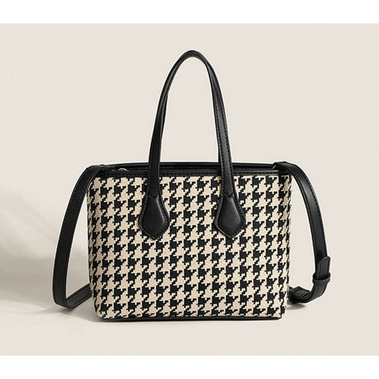 Die Little Lady – Karierte kleine Handtasche / Umhängetasche