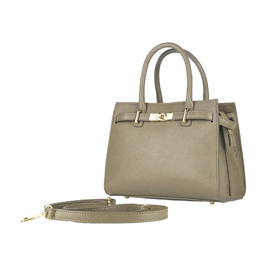 SYDNEY – Convertible shopping bag made of genuine leather, Made in Italy