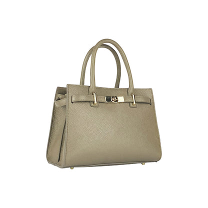 SYDNEY – Convertible shopping bag made of genuine leather, Made in Italy