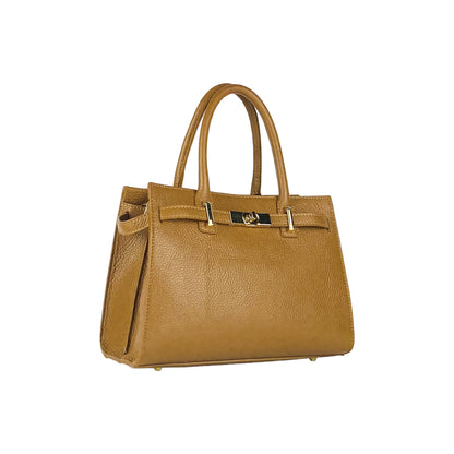 SYDNEY – Convertible shopping bag made of genuine leather, Made in Italy