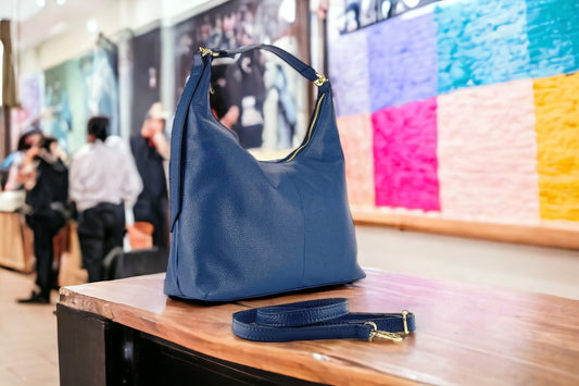 URORA – Weiche Damen-Umhängetasche aus echtem italienischem Leder RENATO BORZATTA – Italy since 1978