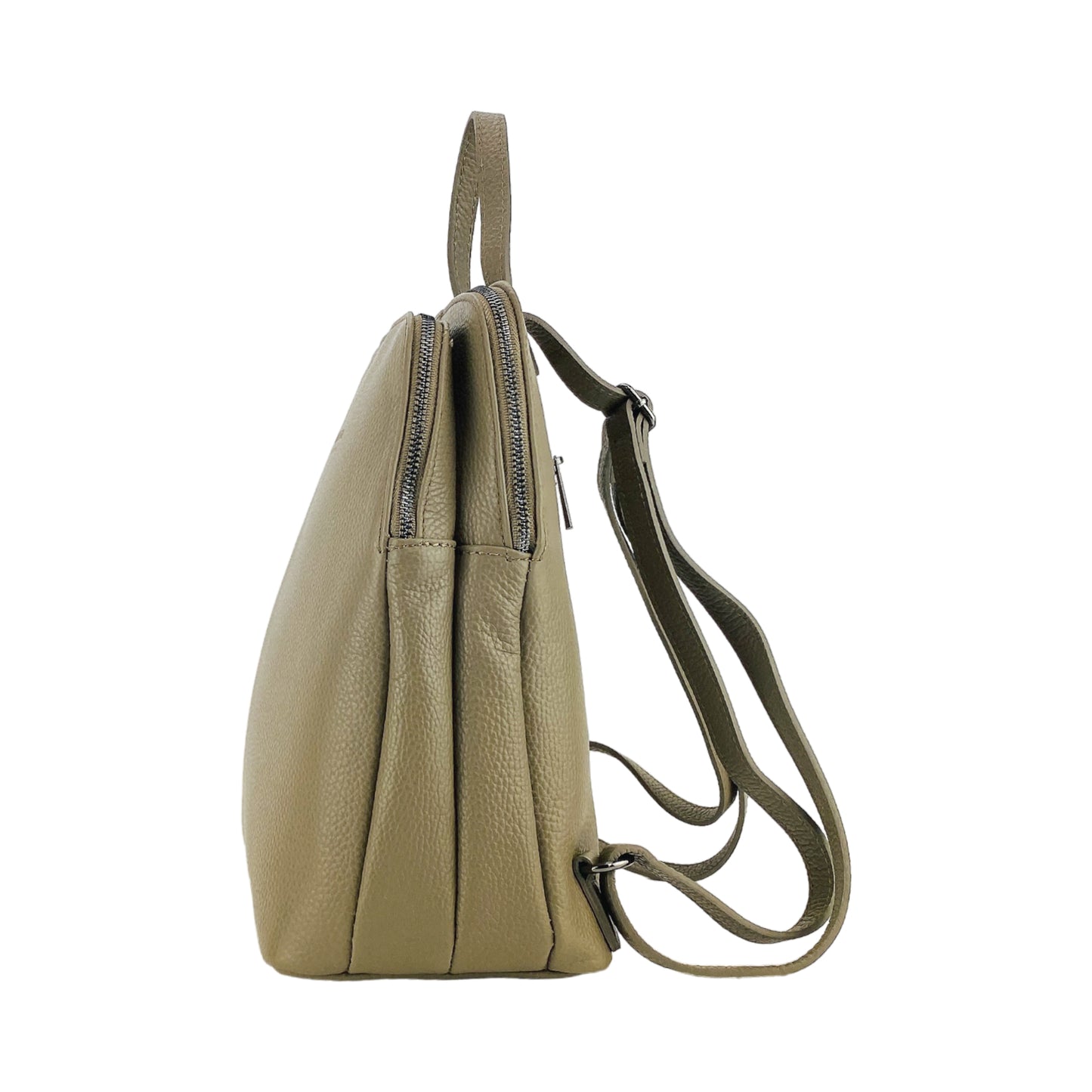 VIOLA – Damenrucksack aus echtem italienischem Leder mit zwei Fächern  RENATO BORZATTA – Italy since 1978